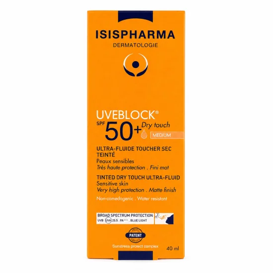 ISISPHARMA UVEBLOCK - ULTRA FLUIDE TOUCHER SEC TEINTE SPF50+ 40ML
