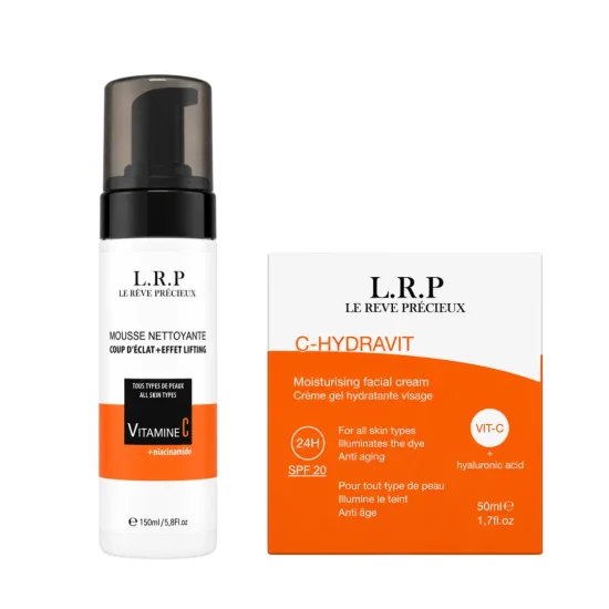 LRP PACK CREME HYDRATANTE VITAMINE C + MOUSSE NETTOYANTE ECLAIRCISS...