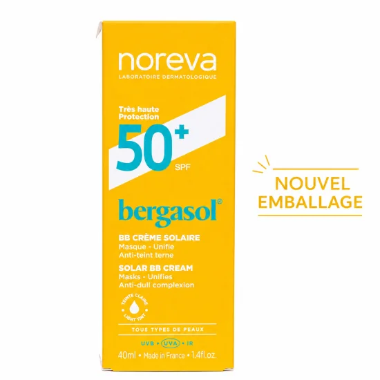 NOREVA BERGASOL BB CREME CLAIR SPF 50 40ML pour Nos Promotions
