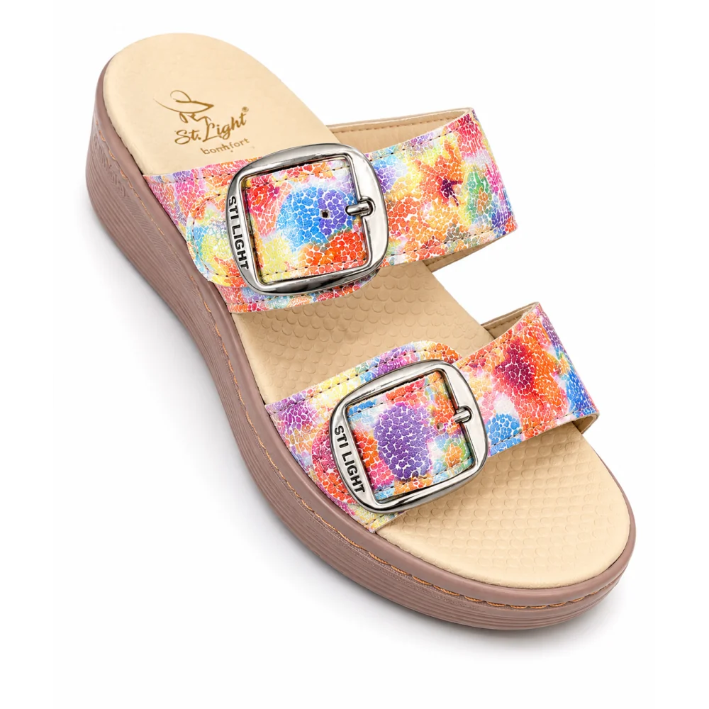 STI LIGHT - CLAQUETTES ORTHOPEDIQUES MULTICOULEURS FEMME