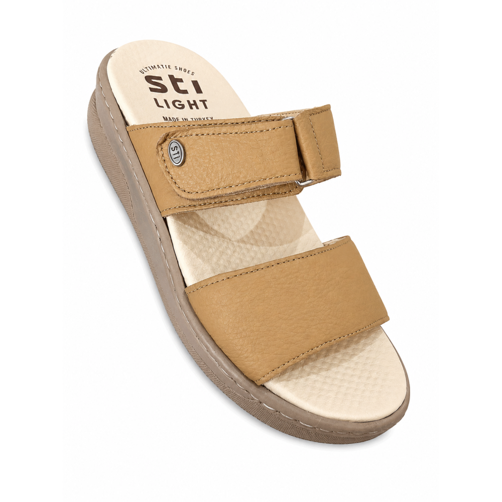 STI LIGHT - CLAQUETTES ORTHOPEDIQUES CARAMELS POUR HOMME