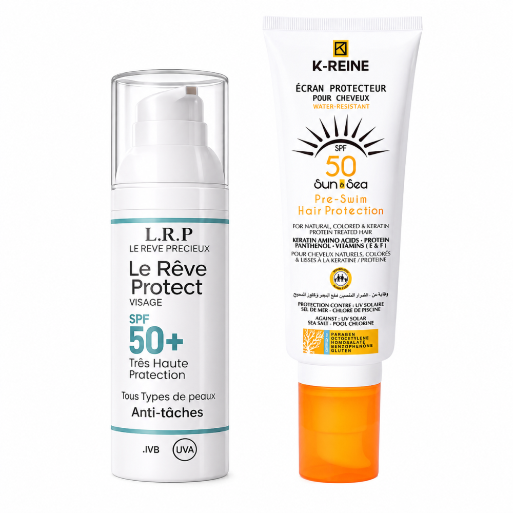 PACK - LRP ECRAN INVISIBLE ANTI TACHES SPF50+ + K-REINE ECRAN CHEVEUX SPF50+