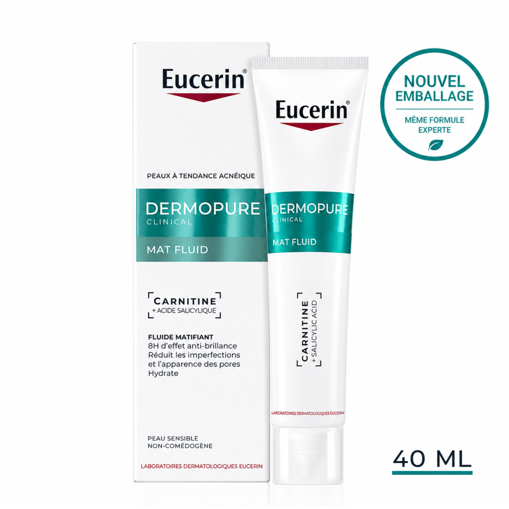 EUCERIN DERMOPURE - CLINICAL FLUIDE MATIFIANT 40ML