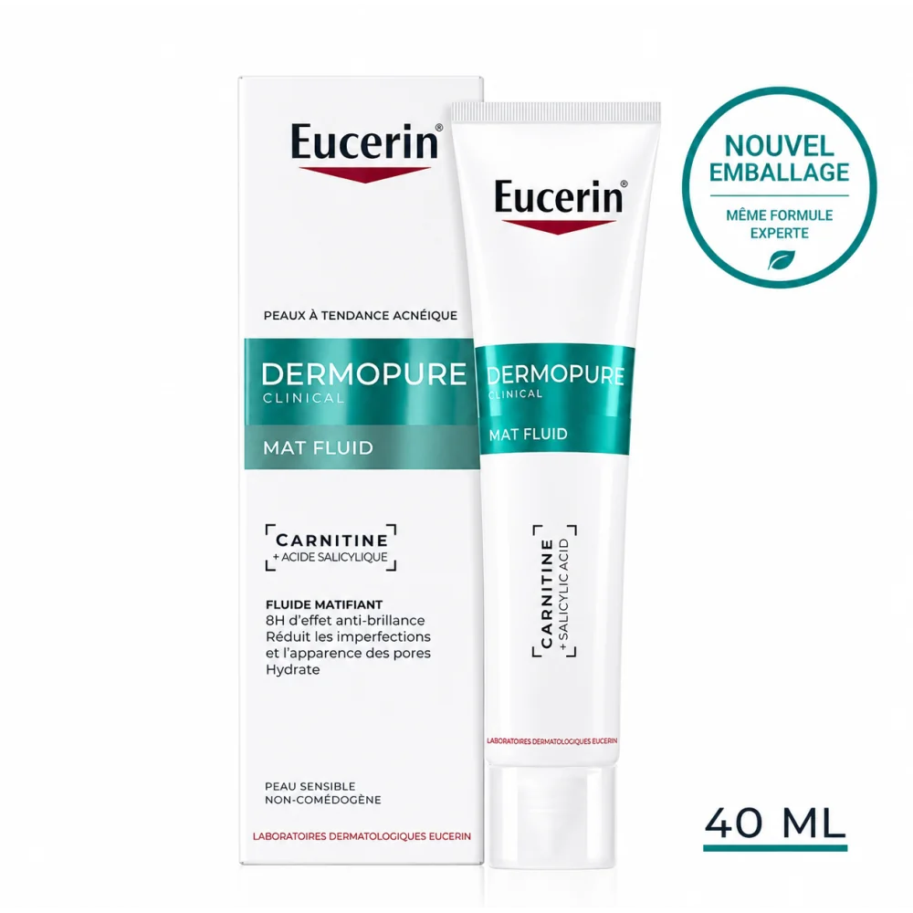 EUCERIN DERMOPURE - CLINICAL FLUIDE MATIFIANT 40ML