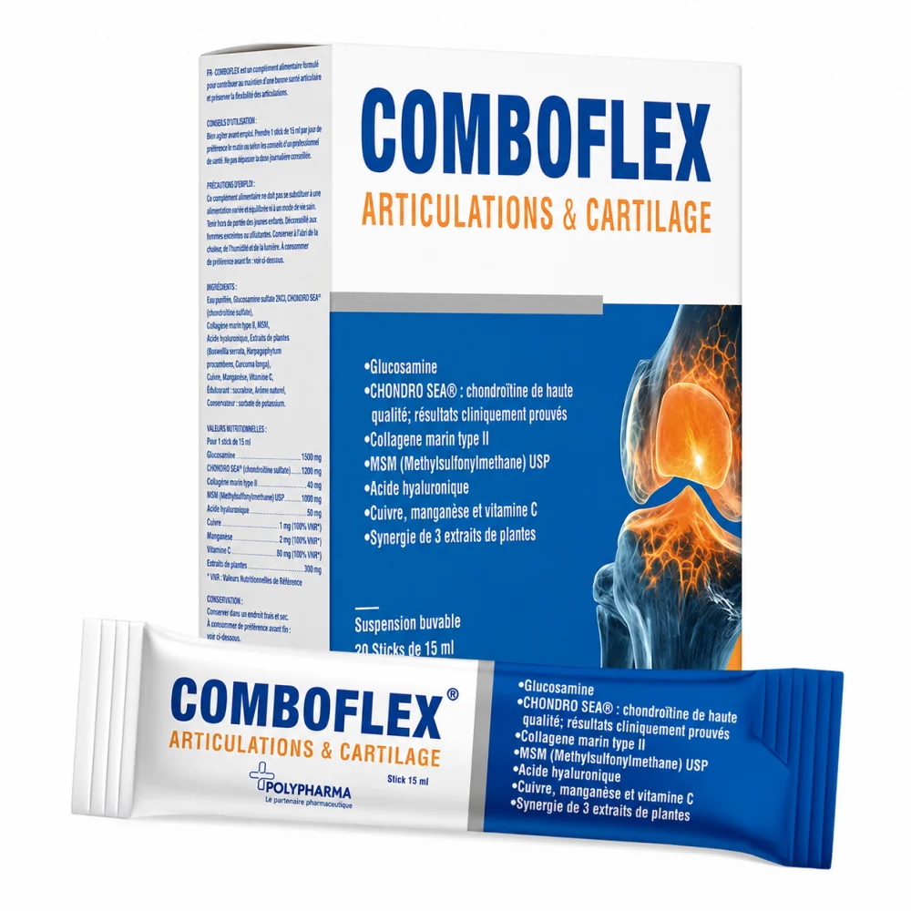 POLYPHARMA - COMBOFLEX CARTILAGE 30 STICKS 15 ML