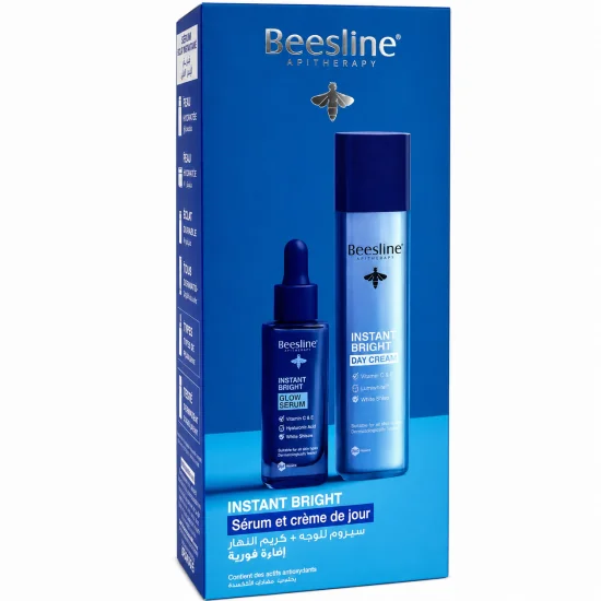 BEESLINE - COFFRET INSTANT BRIGHT GLOW SERUM + CREME DE JOUR