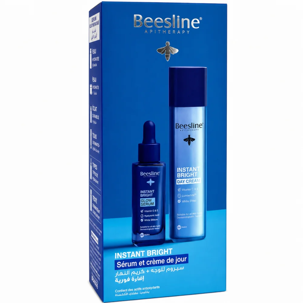 BEESLINE - COFFRET INSTANT BRIGHT GLOW SERUM + CREME DE JOUR