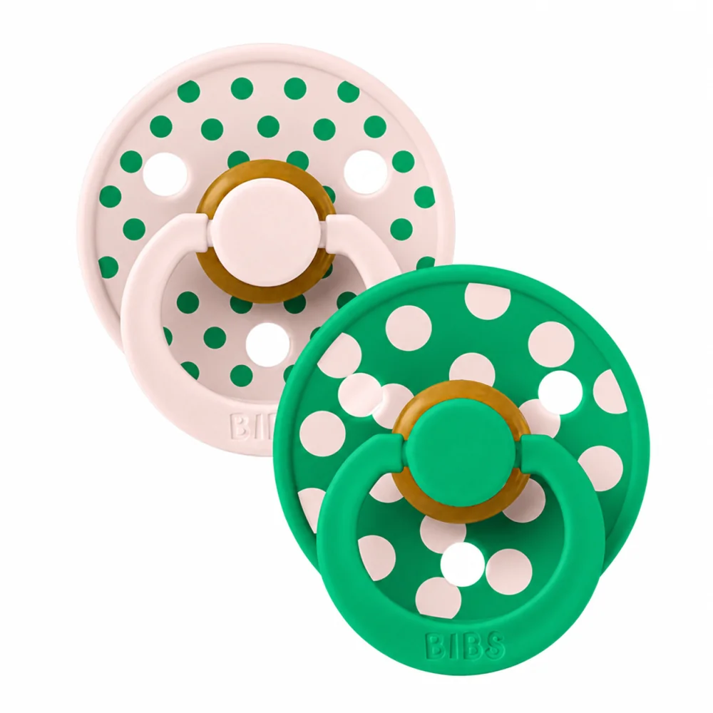 BIBS LOT DE 2 SUCETTES COLOUR NATURAL PETAL CACTUS SIZE 2 +6MOIS