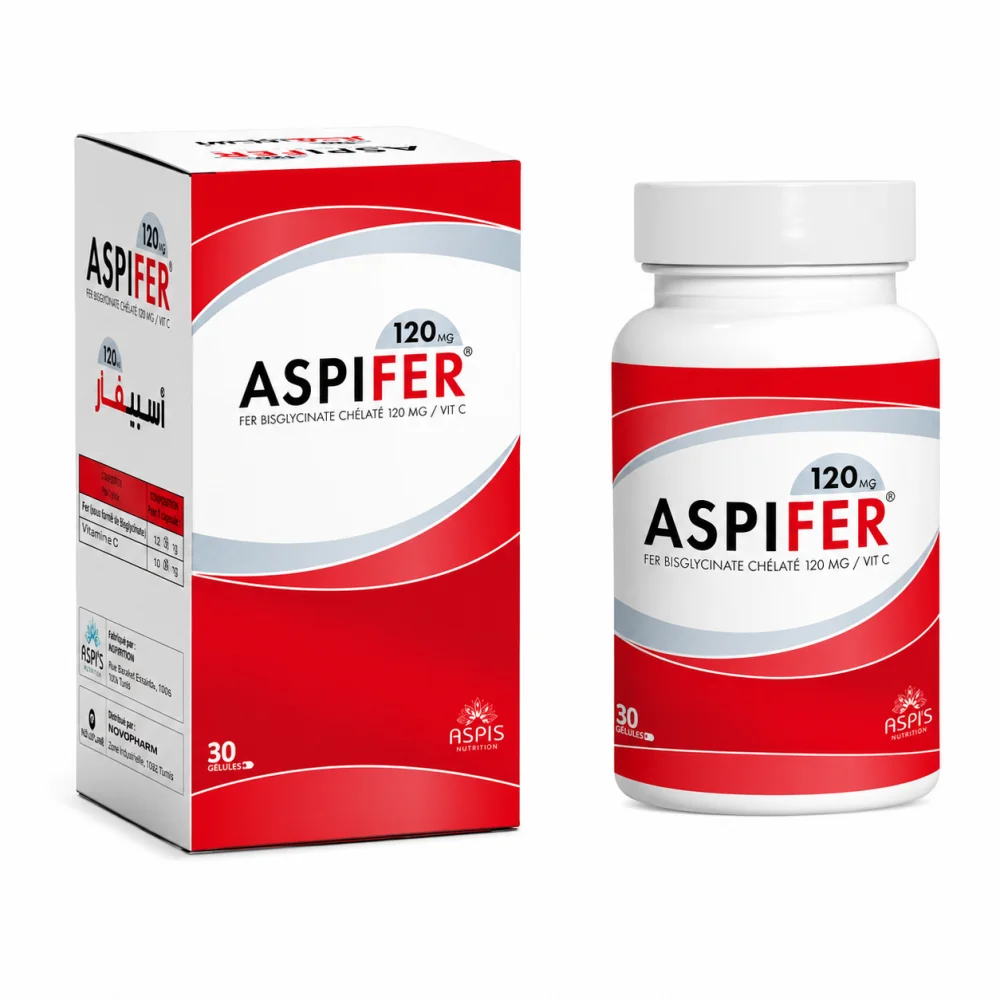ASPIFER 120MG 30 GELLULES