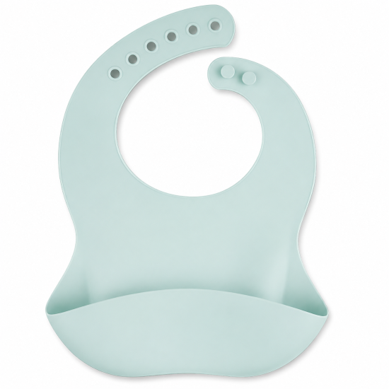 CANPOL BABIES BAVOIR SILICONE AVEC POCHE GREEN REF 51/030