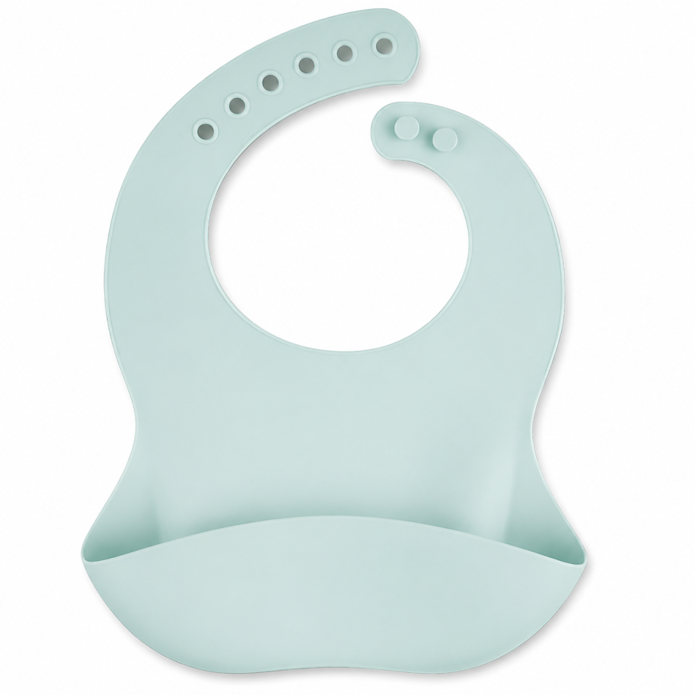 CANPOL BABIES BAVOIR SILICONE AVEC POCHE GREEN REF 51/030
