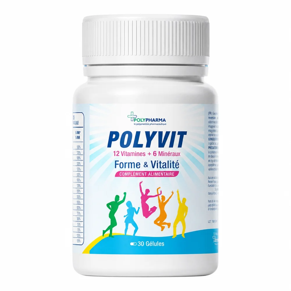 POLYPHARMA - POLYVIT FORME ET VITALITE 30 GELULES