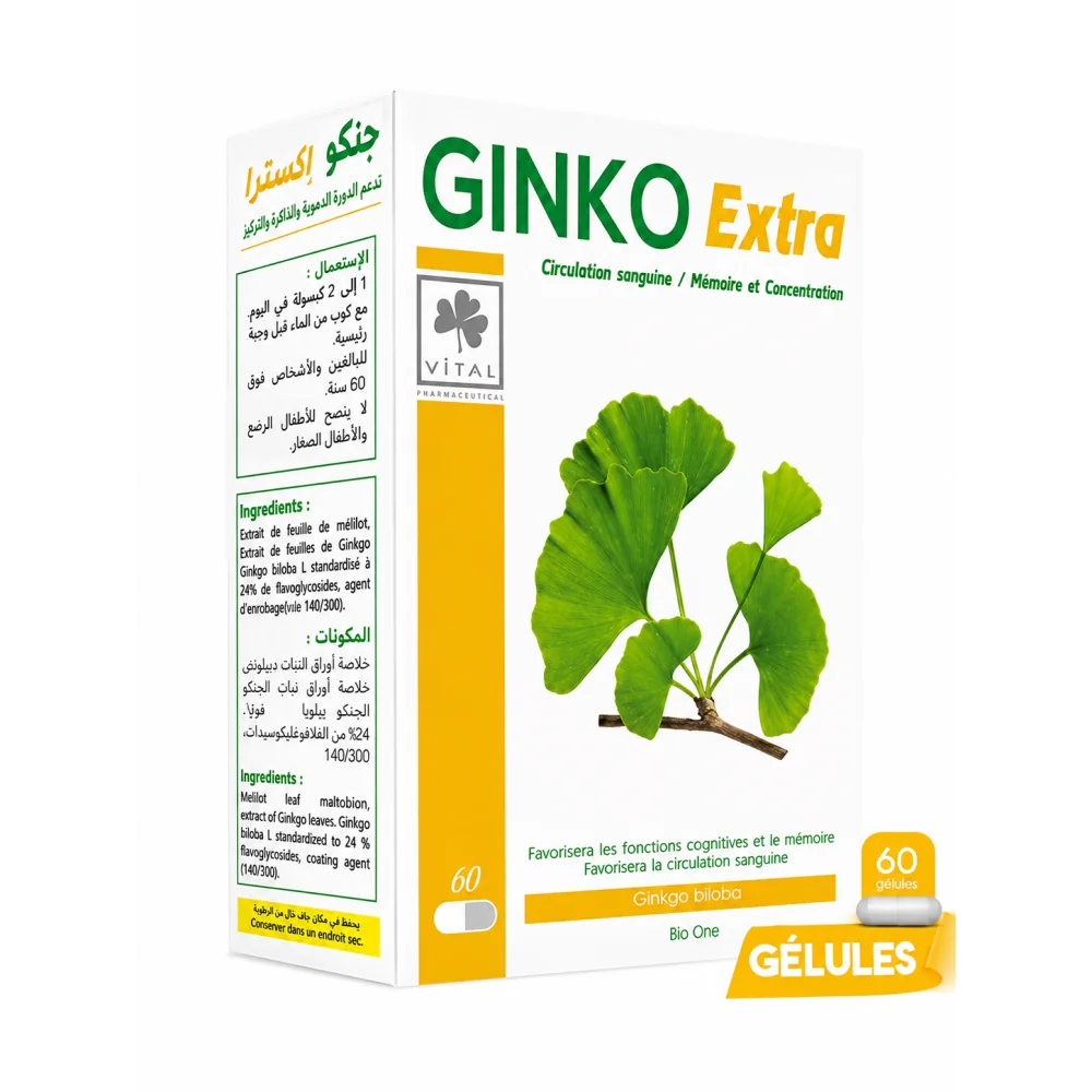 VITAL - GINKO EXTRA 60 GELULES