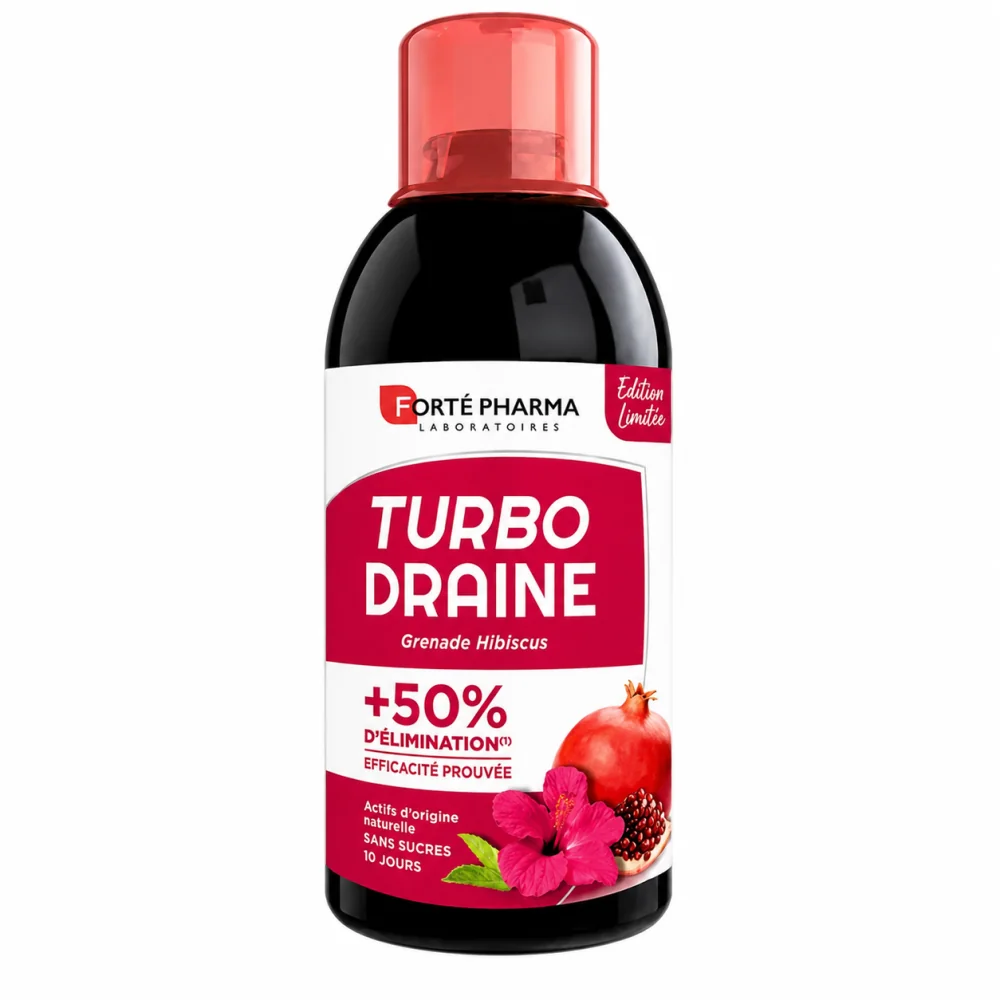 FORTE PHARMA - TURBODRAINE GRENADE HIBISCUS 500 ML