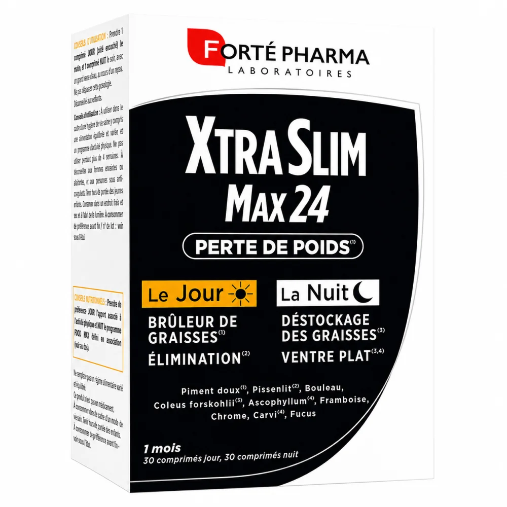 FORTE PHARMA XTRASLIM MAX 24 - PERTE DE POIDS 30 COMPRIMES