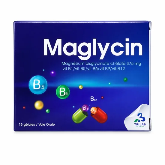 MAGLYCIN - TROUBLES NEURO-PSYCHIQUE MODÉRÉS 375 MG 15 GÉLULES