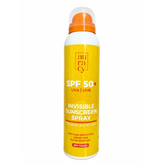 AURACY ECRAN SPRAY INVISIBLE SPF 50+ pour Femmes