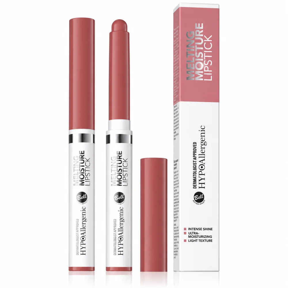 BELL HYPOALLERGENIC - MELTING MOISTURE LIPSTICK 03 ROSE WOOD