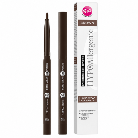 BELL HYPOALLERGENIC - LONG WEAR EYE PENCIL CRAYON YEUX - 02 BROWN