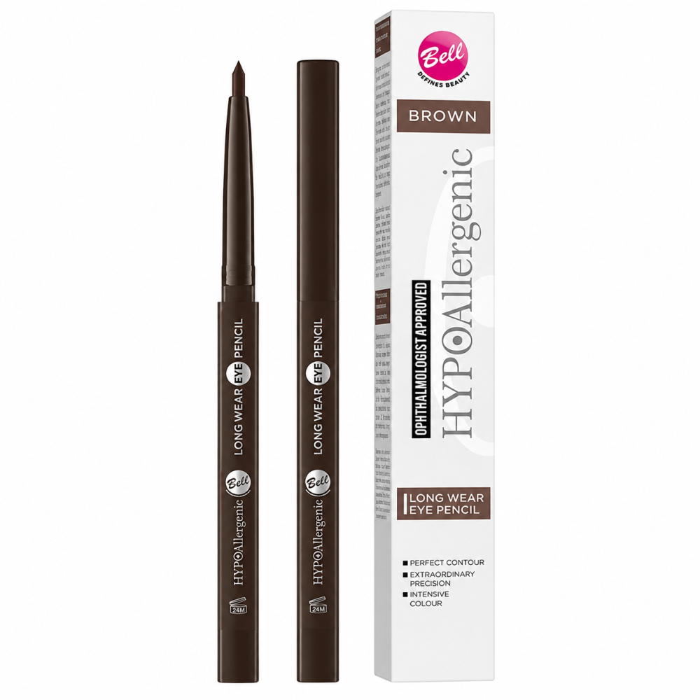 BELL HYPOALLERGENIC - LONG WEAR EYE PENCIL CRAYON YEUX - 02 BROWN