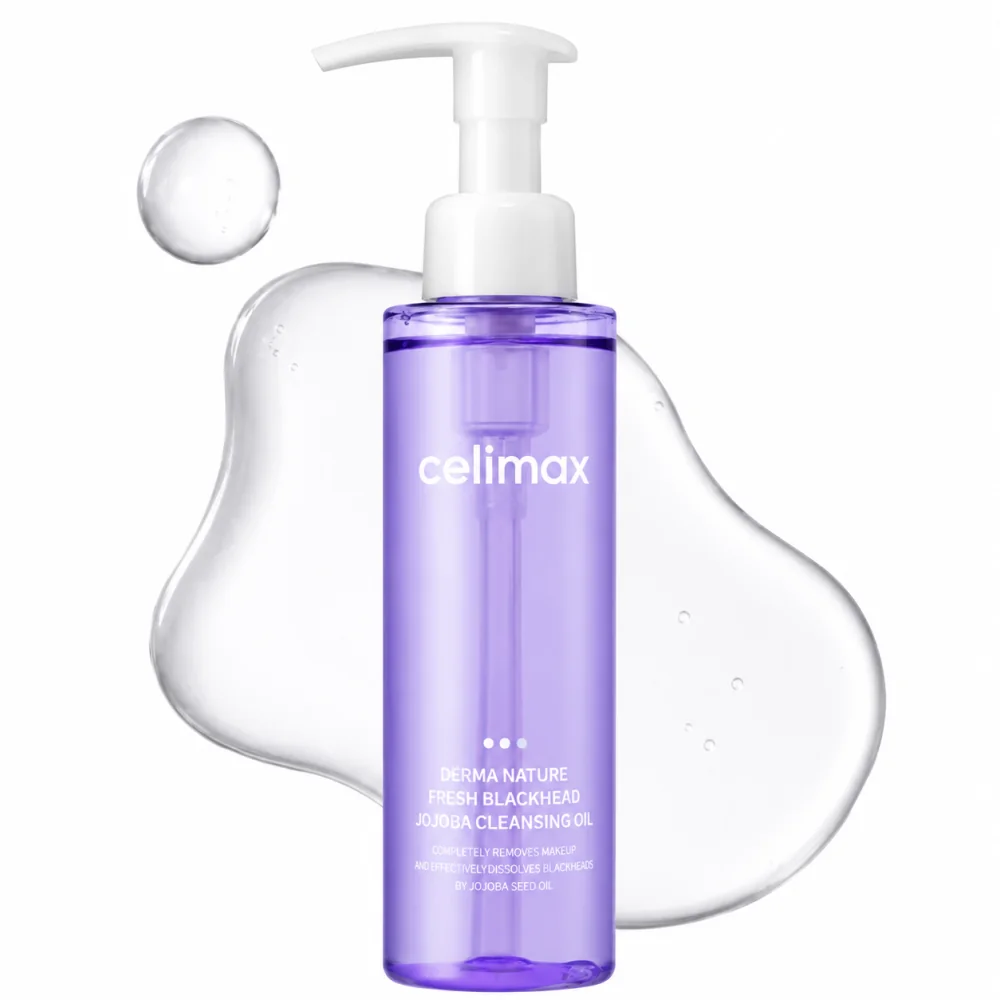 CELIMAX DERMA NATURE FRESH - HUILE DÉMAQUILLANTE À L'HUILE DE JOJOBA ANTI-POINTS NOIRS 150 ML