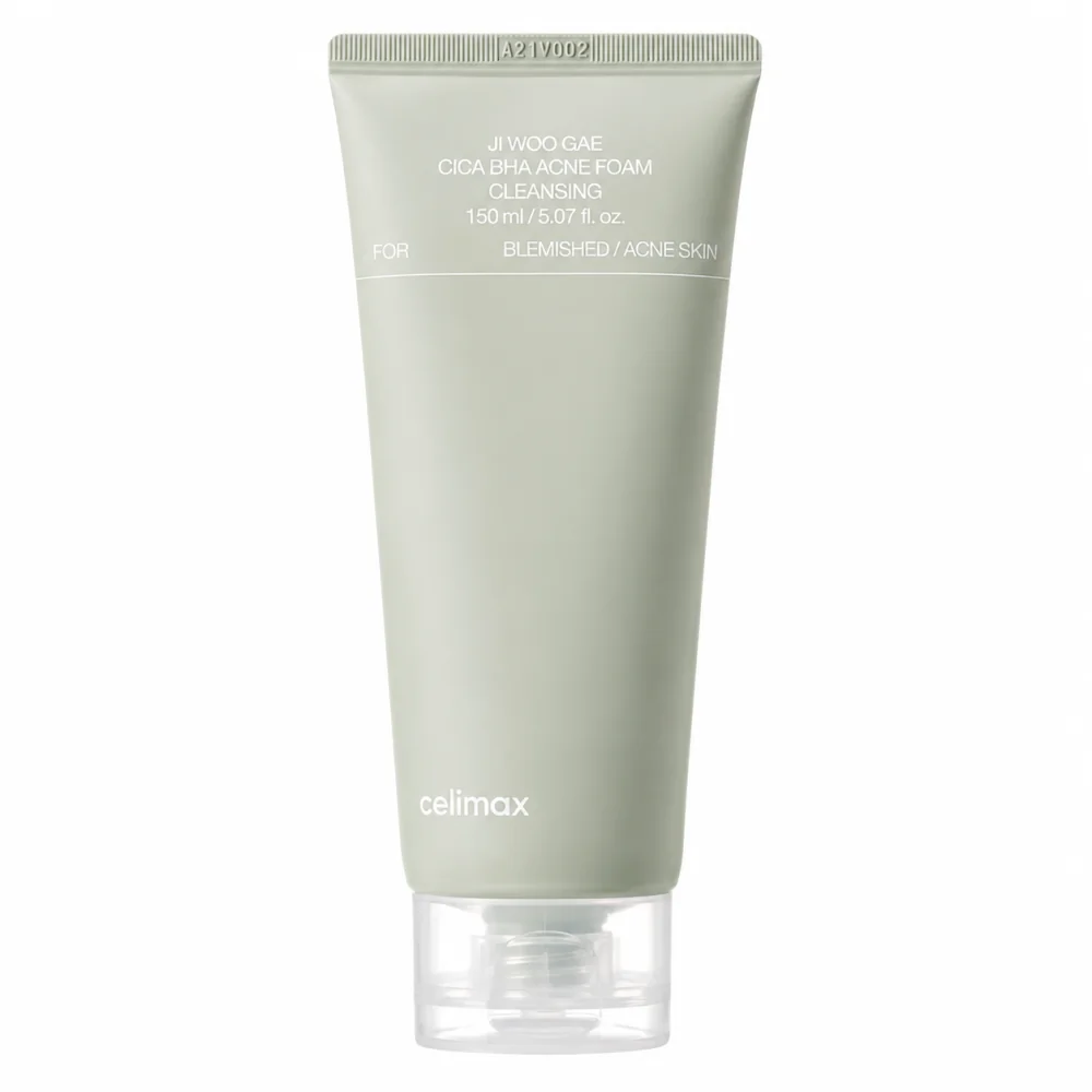 CELIMAX JI WOO GAE - NETTOYANT MOUSSANT ANTI-ACNÉ CICA BHA 150ML
