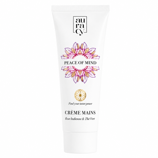 AURACY PEACE OF MIND - CREME MAINS ROSE INDIENNE&THE VERT 75GR