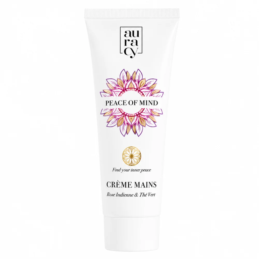 AURACY PEACE OF MIND - CREME MAINS ROSE INDIENNE&THE VERT 75GR