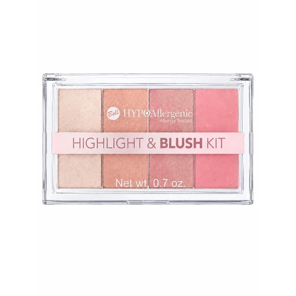 Bell HYPOAllergenic Highlight & Blush Kit 01 | Palette Illuminateur & Blush