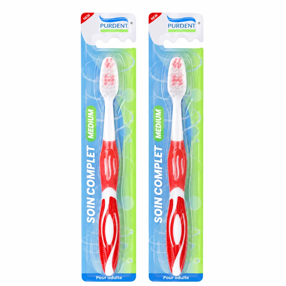 PURDENT - LOT DE 2 BROSSES A DENTS