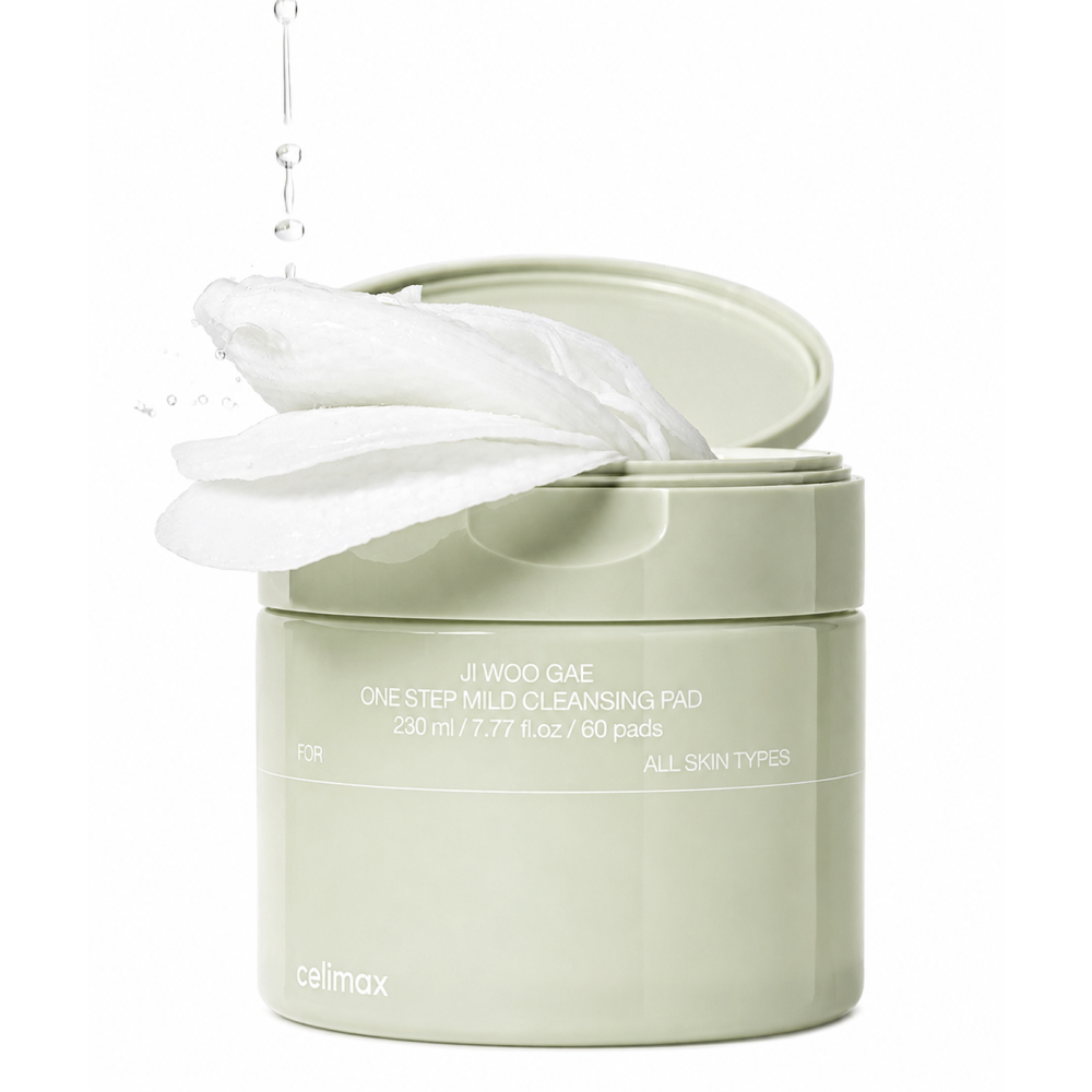 CELIMAX JI WOO GAE ONE STEP - DISQUES NETTOYANTS DOUX POUR LE VISAGE 60 DISQUES
