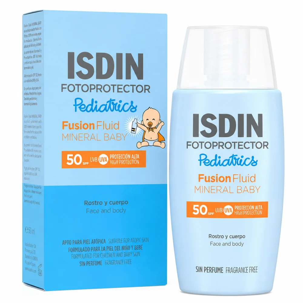 ISDIN FOTOPROTECTOR PEDIATRICS FUSION FLUID MINERAL BABY 50ML pour ...