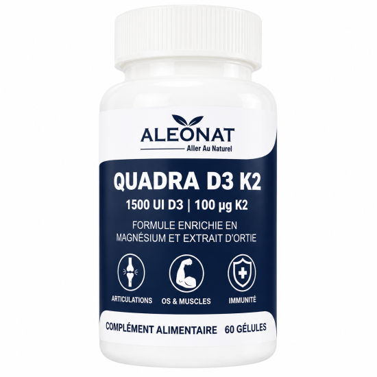 ALEONAT - QUADRA 1500 UI D3 100 UG K2 60 GELULES