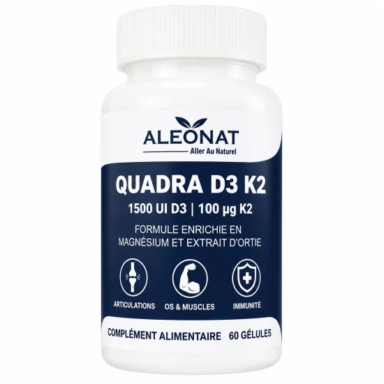 ALEONAT - QUADRA 1500 UI D3 100 UG K2 60 GELULES