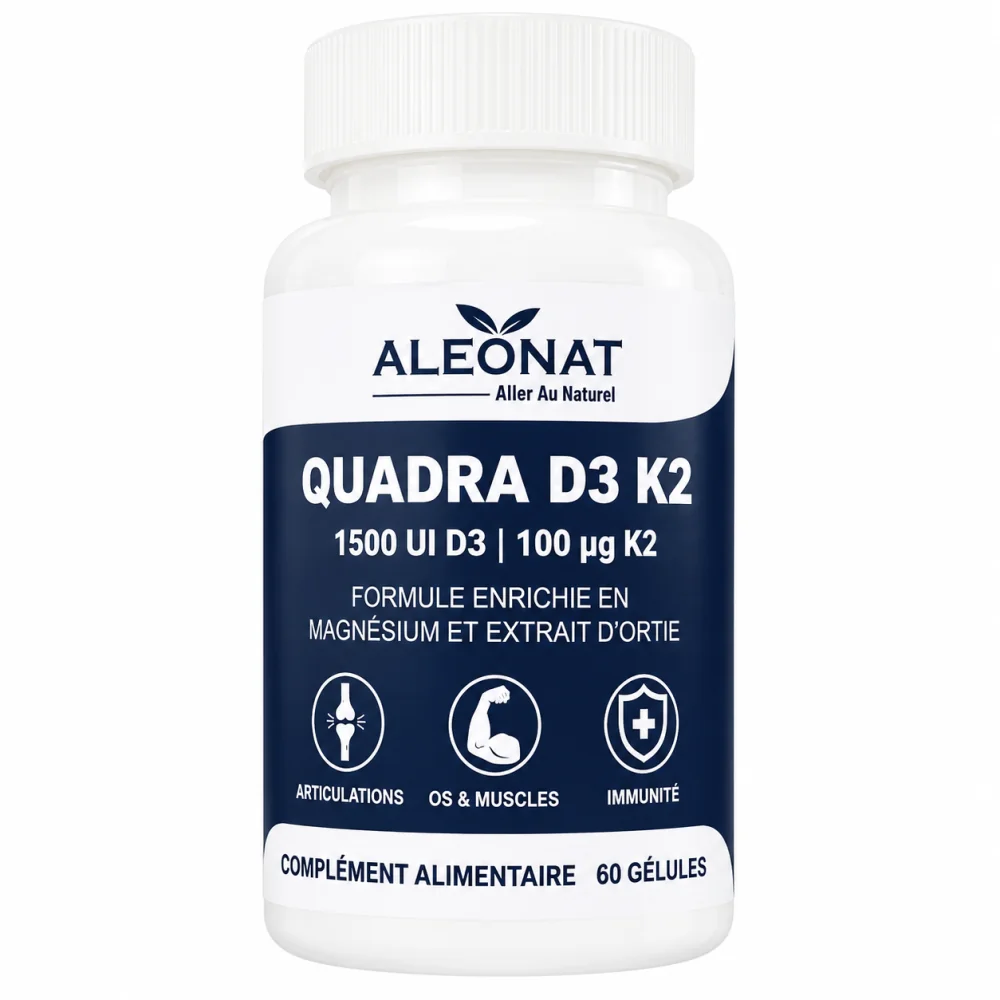 ALEONAT - QUADRA 1500 UI D3 100 UG K2 60 GELULES