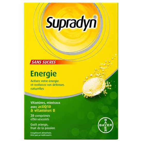SUPRADYN - ÉNERGIE EFFERVESCENTS  20 COMPRIMÉS