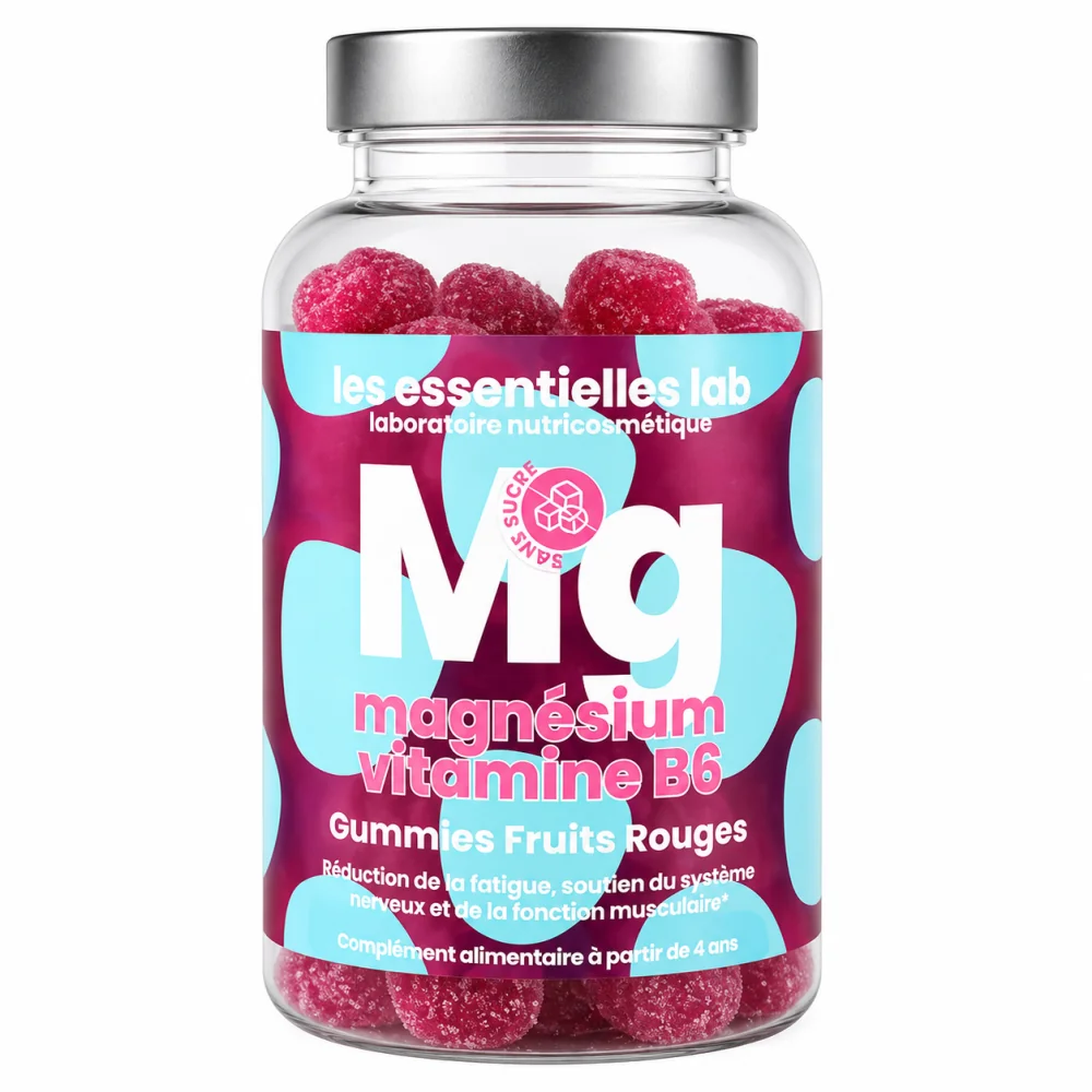 LES ESSENTIELLES LAB - MAGNESIUM+VITAMINE B6 FRUITS ROUGES 60 GUMMIES