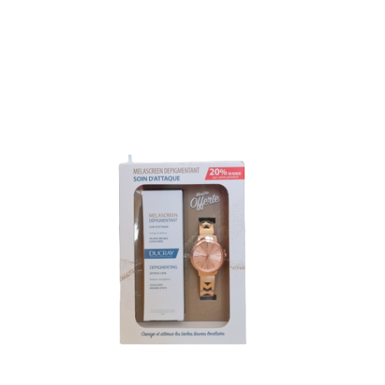 DUCRAY MELASCREEN DEPIGMENTANT SOIN D'ATTAQUE COFFRET AVEC MONTRE p...