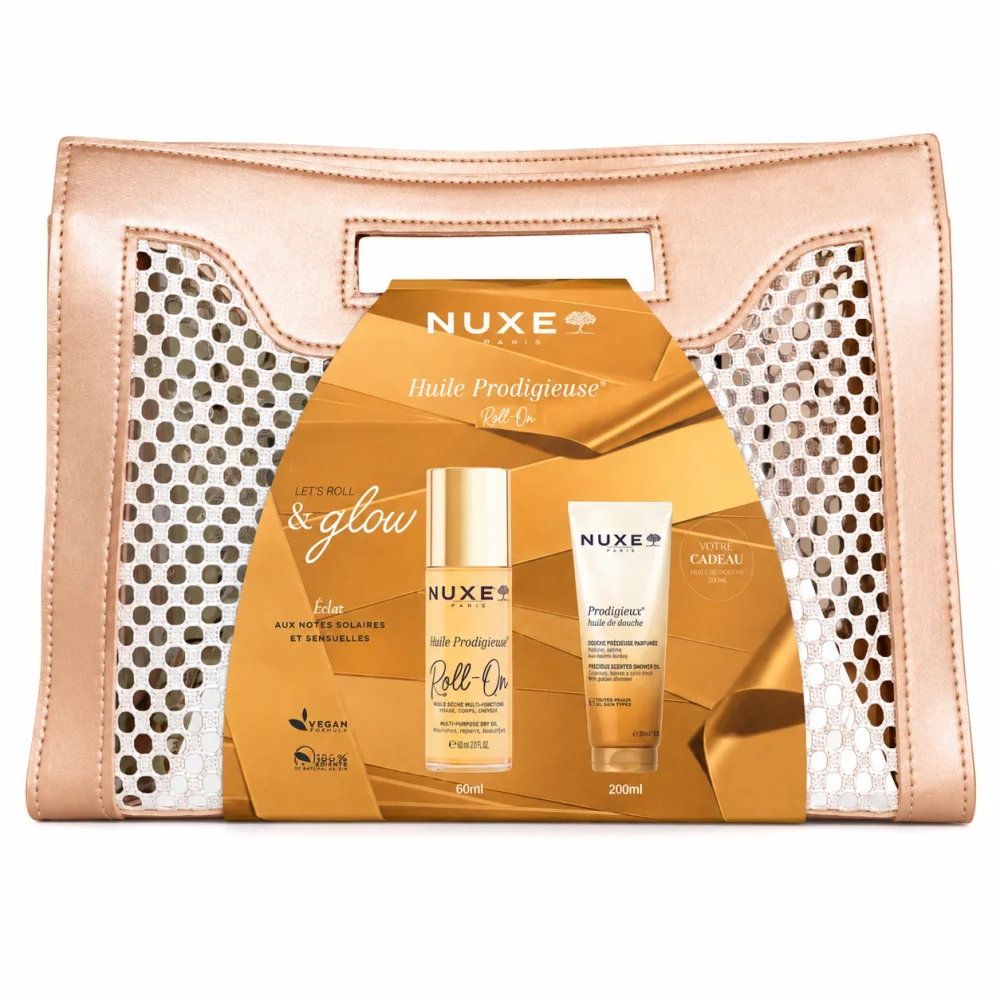 NUXE - ROLL&GLOW ECLAT 60ML + HUILE DE DOUCHE 200ML ET SAC OFFERTS