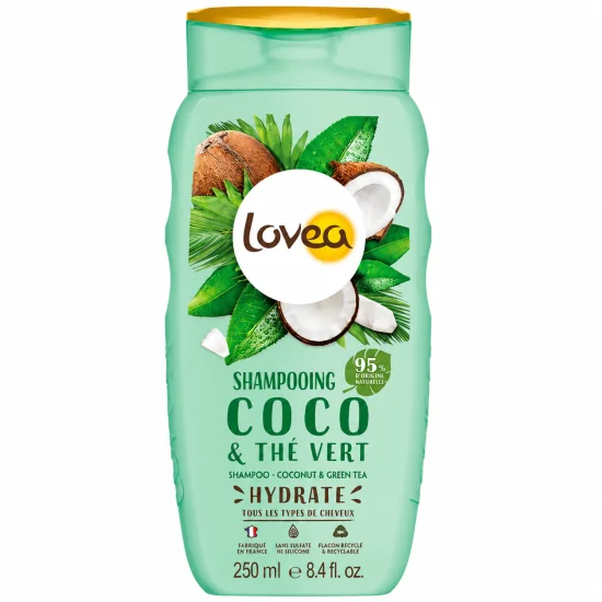 LOVEA - SHAMPOOING COCO & THE VERT CHEVEUX NORMAUX 250ML