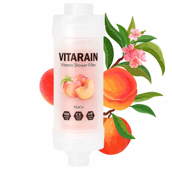 VITARAIN - FILTRE DE DOUCHE A LA VITAMINE PECHE