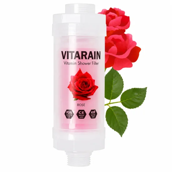 VITARAIN - FILTRE DE DOUCHE A LA VITAMINE ROSE