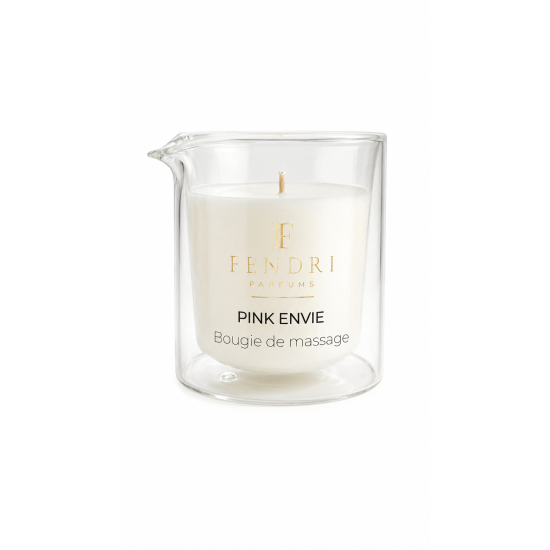 BOUGIE DE MASSAGE PINK ENVIE F FENDRI PARFUMS – BOUGIE PARFUMÉE HYDRATANTE