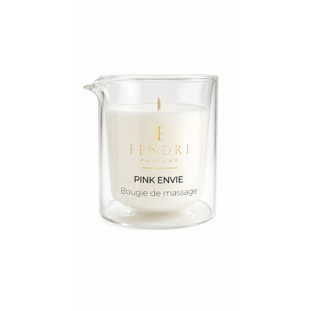 BOUGIE DE MASSAGE PINK ENVIE F FENDRI PARFUMS – BOUGIE PARFUMÉE HYDRATANTE
