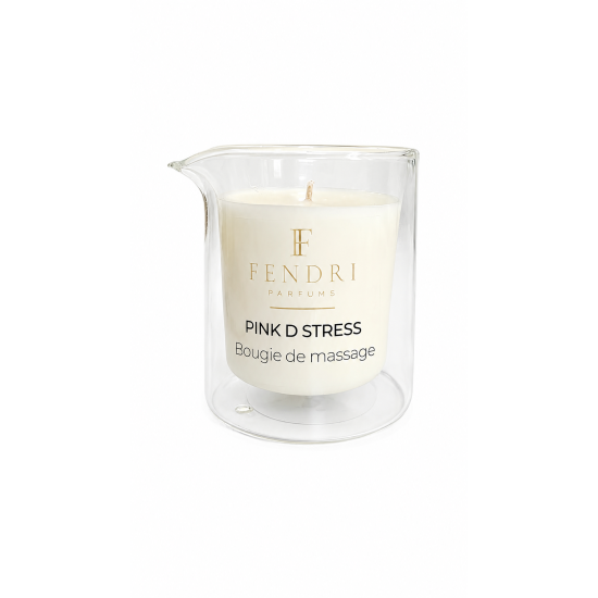BOUGIE DE MASSAGE PINK D STRESS – F FENDRI PARFUMS | BOUGIE PARFUMÉE RELAXANTE