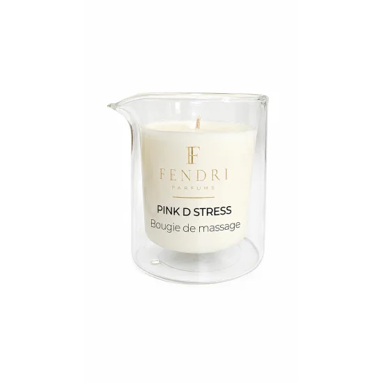 BOUGIE DE MASSAGE PINK D STRESS – F FENDRI PARFUMS | BOUGIE PARFUMÉE RELAXANTE