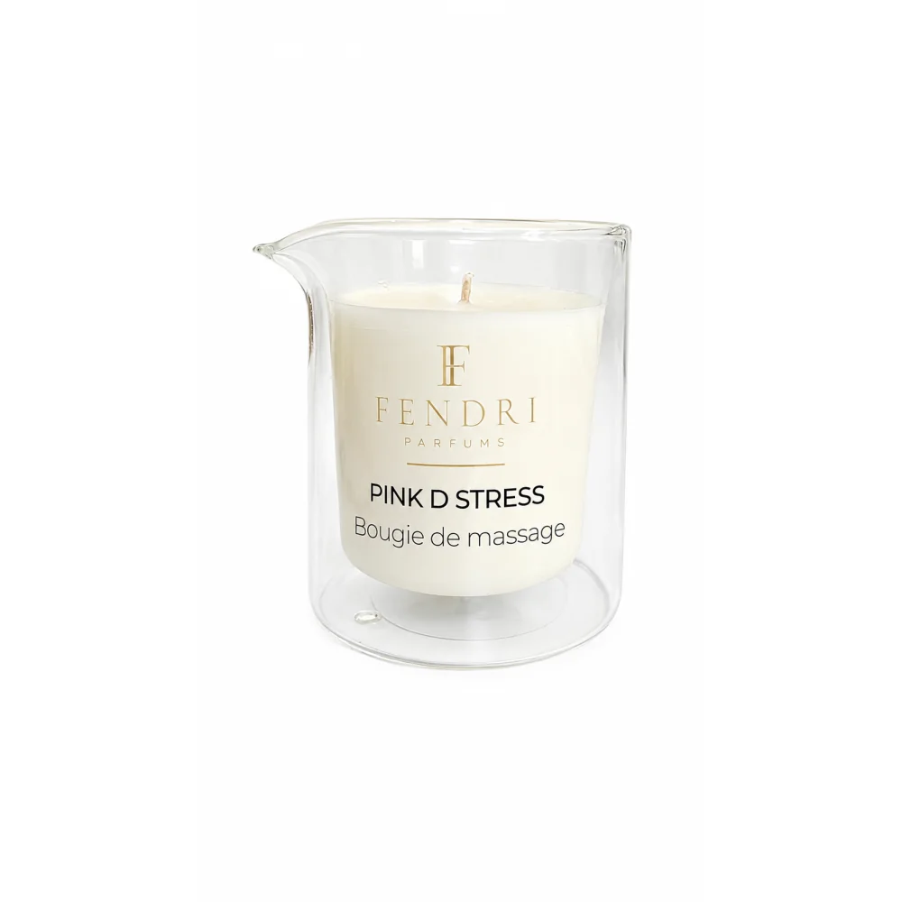 BOUGIE DE MASSAGE PINK D STRESS – F FENDRI PARFUMS | BOUGIE PARFUMÉE RELAXANTE
