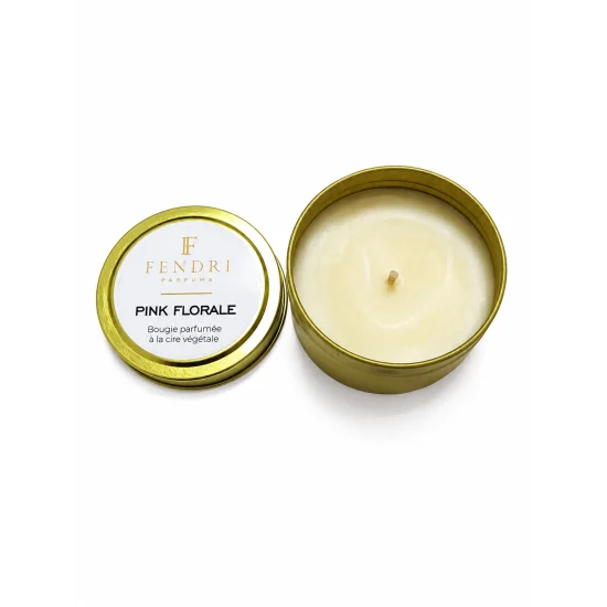 BOUGIE PINK FLORALE – F FENDRI PARFUMS | BOUGIE PARFUMÉE AUX NOTES FLORALES