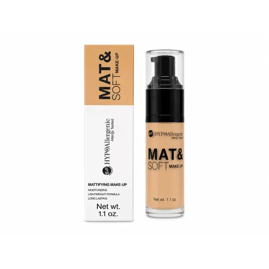 FOND DE TEINT MATIFIANT MAT & SOFT MAKE-UP GOLDEN BEIGE 04 – FINI MAT LONGUE TENUE