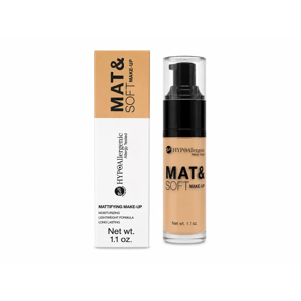 FOND DE TEINT MATIFIANT MAT & SOFT MAKE-UP GOLDEN BEIGE 04 – FINI MAT LONGUE TENUE